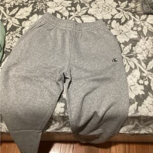 Calvin Klein Kids Light Gray Joggers